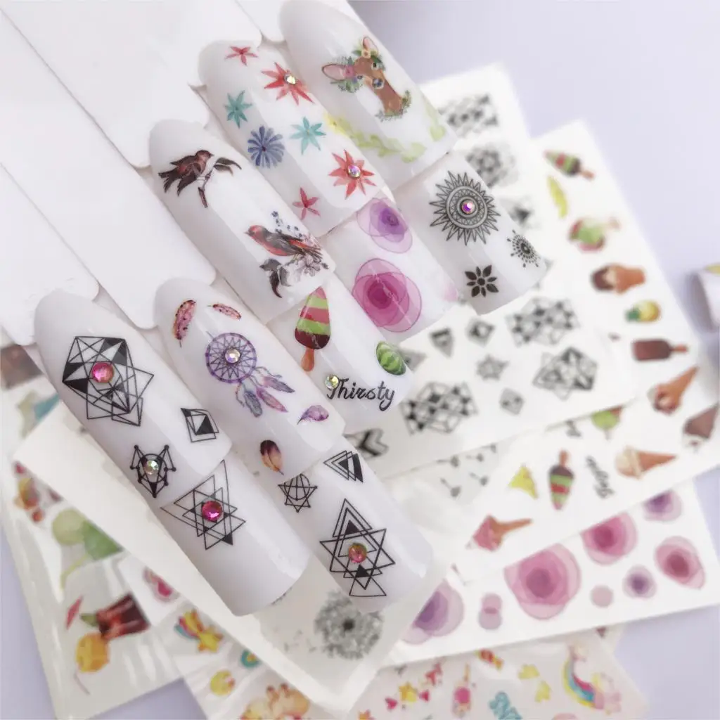 30 Styles Summer Butterfly & Flower Summer Image Nail Decals Art Colorful Full Wraps for Nail Sticker Water Tips
30 Styles Summer Butterfly & Flower Summer Image Nail Decals Art Colorful Full Wraps for Nail Sticker Water Tips