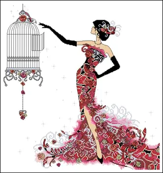 Needlework 11CT 14CT 16CT 18CT Cross Stitch, DIY Count Cross Stitch, Embroidery Set, Elegant bird cage
Needlework 11CT 14CT 16CT 18CT Cross Stitch, DIY Count Cross Stitch, Embroidery Set, Elegant bird cage