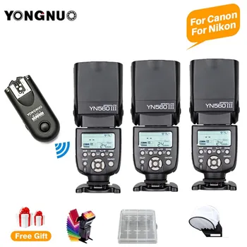 3pcs YN560III YN560-III YN560 III Wireless Flash Speedlite Speedlight YONGNUO RF-603 II + For Canon 5d mark ii Nikon DSLR Camera
3pcs YN560III YN560-III YN560 III Wireless Flash Speedlite Speedlight YONGNUO RF-603 II + For Canon 5d mark ii Nikon DSLR Camera