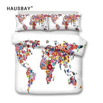 World Map Bedding Set Bed sheet sets Duvet Cover Pillow Case 3pcs Queen King Twin size 3d Digital Printing Home textile BS006
World Map Bedding Set Bed sheet sets Duvet Cover Pillow Case 3pcs Queen King Twin size 3d Digital Printing Home textile BS006