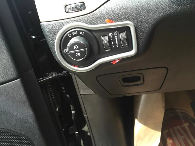 ABS Матовый Хром Интерьер фар Переключатель Крышка Накладка для Jeep Cherokee 2014 2015 1 шт |