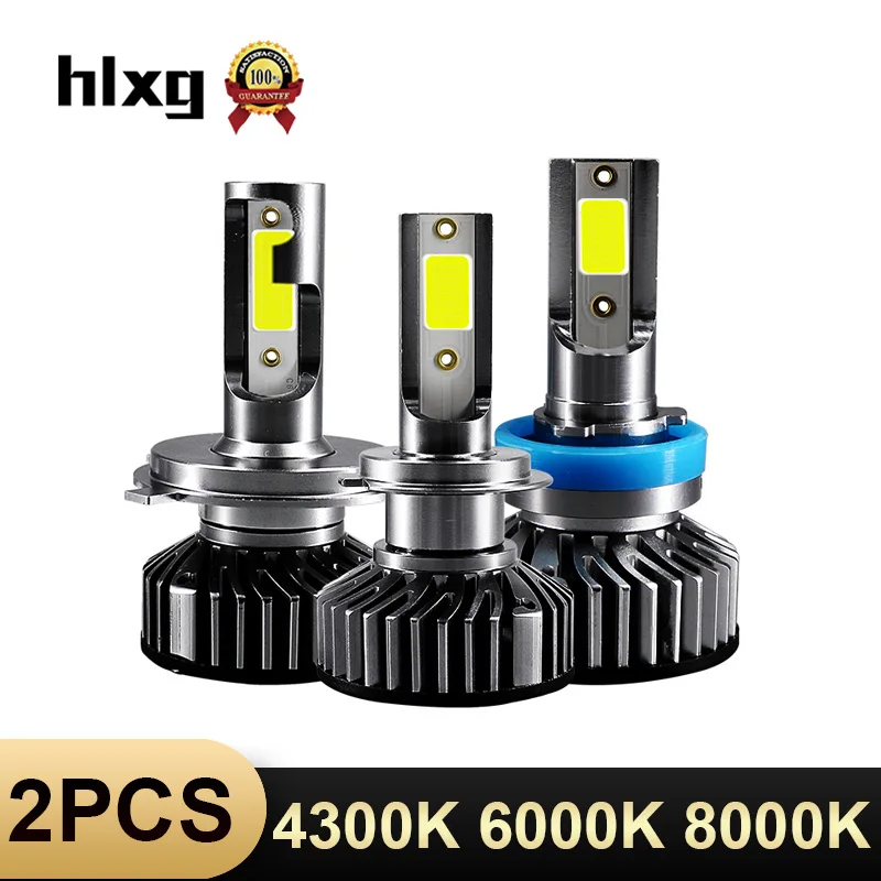 HLXG Mini H4 luces H7 LED Far lamp Car Headlight 10000LM 12V H11 9005 HB3 9006 HB4 H8 4300K 5000K 6000K 8000K Bulb Accessories
HLXG Mini H4 luces H7 LED Far lamp Car Headlight 10000LM 12V H11 9005 HB3 9006 HB4 H8 4300K 5000K 6000K 8000K Bulb Accessories