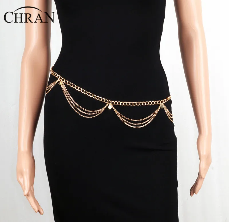 Chran Hot Sexy Gold Metal Dangle Multilayer Tassel Belly Chain Boho Bohemian Shimmy Belt Dance Waist Chain Body Jewelry BCJ604
Chran Hot Sexy Gold Metal Dangle Multilayer Tassel Belly Chain Boho Bohemian Shimmy Belt Dance Waist Chain Body Jewelry BCJ604