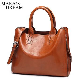 Mara's Dream 2018 Fashion Women Handbag PU Oil Wax Leather Women Bag Large Capacity Tote Bag Big Ladies Shoulder Bags Bolsas
Mara's Dream 2018 Fashion Women Handbag PU Oil Wax Leather Women Bag Large Capacity Tote Bag Big Ladies Shoulder Bags Bolsas