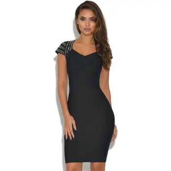 Beading Bandage Dress Sexy V-Neck Short Sleeve Night Club Mini Summer Celebrity Party Women Dresses
Beading Bandage Dress Sexy V-Neck Short Sleeve Night Club Mini Summer Celebrity Party Women Dresses