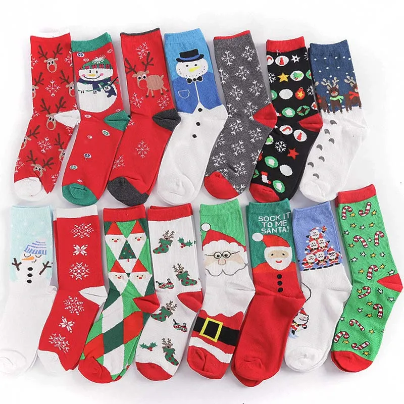 1Pair Winter Women Socks Keep Warm Christmas Gift Mid-calf Socks Snowflake Deer Santa Claus Comfortable Soft Sokken Calcetines
1Pair Winter Women Socks Keep Warm Christmas Gift Mid-calf Socks Snowflake Deer Santa Claus Comfortable Soft Sokken Calcetines