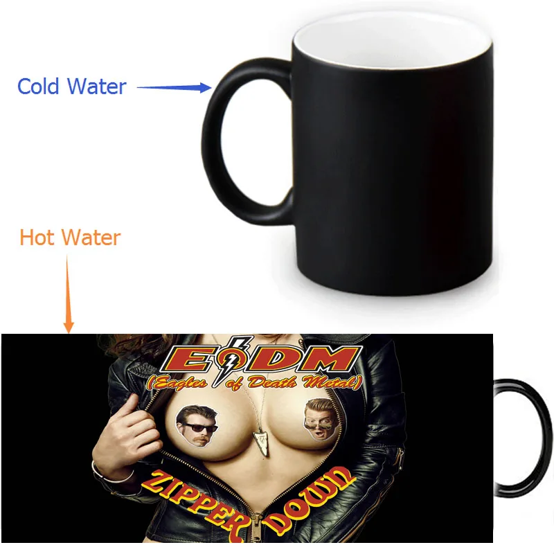 Eagle Of Death Metal morphing coffee mugs morph mug novelty heat changing color transforming 12 OZ/350ml
Eagle Of Death Metal morphing coffee mugs morph mug novelty heat changing color transforming 12 OZ/350ml