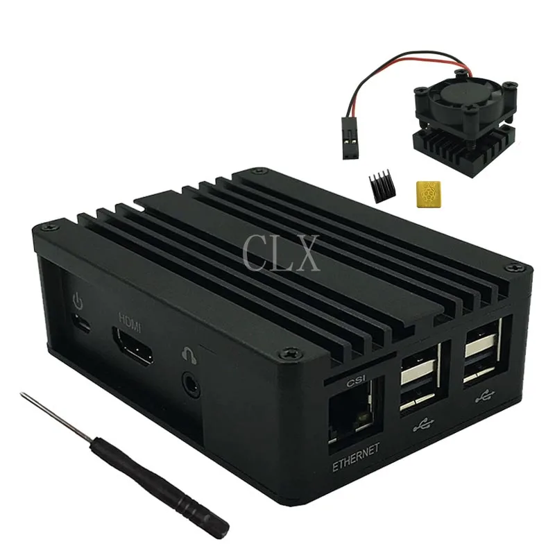 New Aluminum Case Housing Shell Enclosure With Fan Heat sink For Raspberry PI 3B+/3B ASUS Tinker S
New Aluminum Case Housing Shell Enclosure With Fan Heat sink For Raspberry PI 3B+/3B ASUS Tinker S