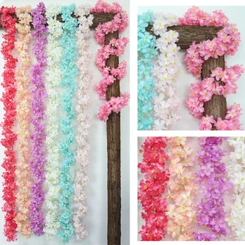 JAROWN Simulation Dense Cherry Flowers Vine Artificial Silk Rattan Wedding Decor Hanging Vines Home Party Decorations
JAROWN Simulation Dense Cherry Flowers Vine Artificial Silk Rattan Wedding Decor Hanging Vines Home Party Decorations