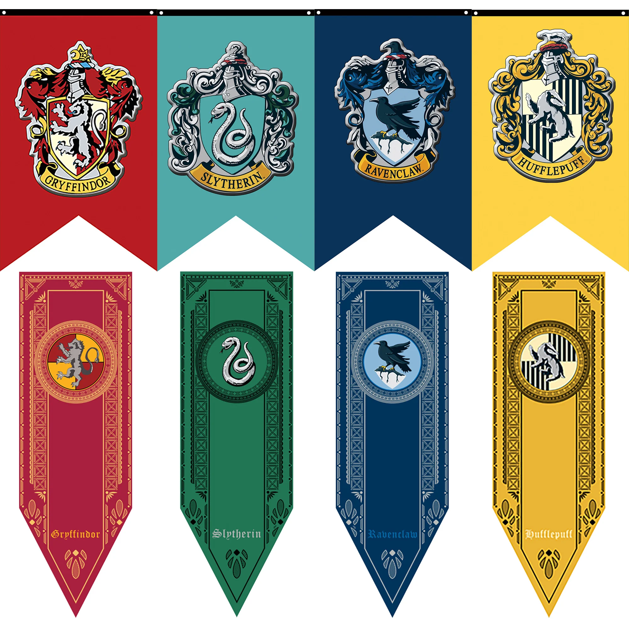 Home Decor Harri Potter Party Supplies Decoration Flag Banners Gryffindor&Hufflepuff&Ravenclaw&Slytherin Kids Toys Magic School
Home Decor Harri Potter Party Supplies Decoration Flag Banners Gryffindor&Hufflepuff&Ravenclaw&Slytherin Kids Toys Magic School