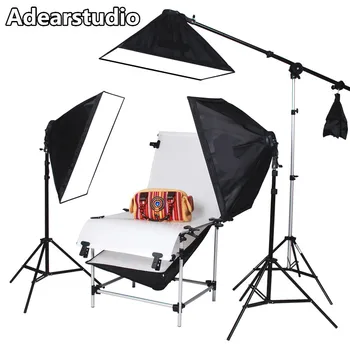 NEW PHOTOGRAPHIC EQUIPMENT photographic accessories 50x70cm Softbox x4 and 60x130cm Photography Studio Photo Shooting Table CD50
NEW PHOTOGRAPHIC EQUIPMENT photographic accessories 50x70cm Softbox x4 and 60x130cm Photography Studio Photo Shooting Table CD50
