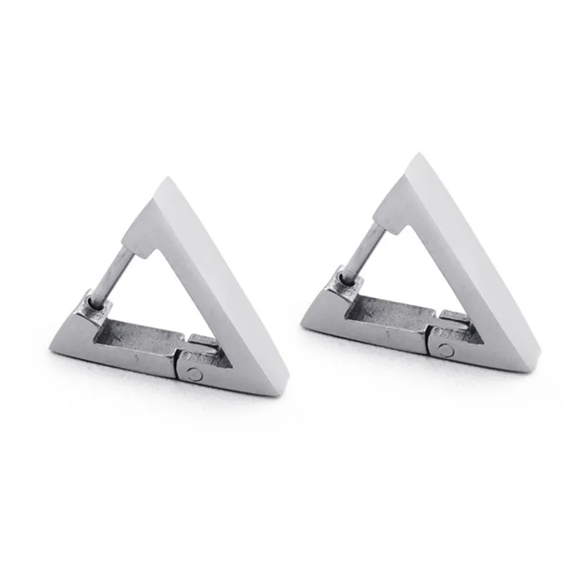 1Pcs Silver Gold Black Color Geometry Triangle Hoop Earrings for Men Fashion Simple Unisex Jewelry Korean Piercing Brinco E220
1Pcs Silver Gold Black Color Geometry Triangle Hoop Earrings for Men Fashion Simple Unisex Jewelry Korean Piercing Brinco E220