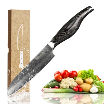 Sunnecko 5-inch Japanese Chef Knife 73 Layers Damascus Kitchen Knives High Quality Santoku Knife Wood Handle Free Shipping
Sunnecko 5-inch Japanese Chef Knife 73 Layers Damascus Kitchen Knives High Quality Santoku Knife Wood Handle Free Shipping