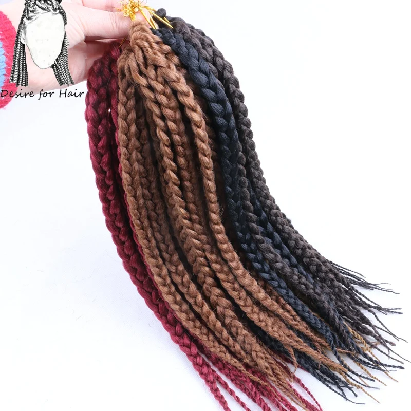 Desire for hair 14inch 80g 12 strands box braids crochet braids synthetic jumbo braiding hair extensions black color
Desire for hair 14inch 80g 12 strands box braids crochet braids synthetic jumbo braiding hair extensions black color