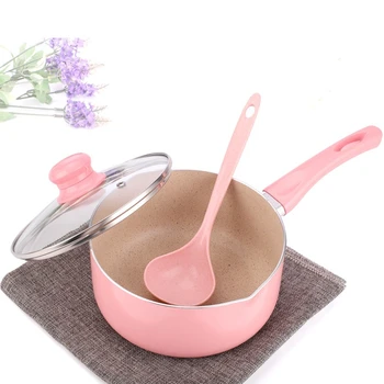 16CM/18CM Pink Soup Pot Saucepan Portable Stockpot Milk Heating Nonstick Cooking Pan Kitchen Cookware For Gas & Induction Cooker
16CM/18CM Pink Soup Pot Saucepan Portable Stockpot Milk Heating Nonstick Cooking Pan Kitchen Cookware For Gas & Induction Cooker