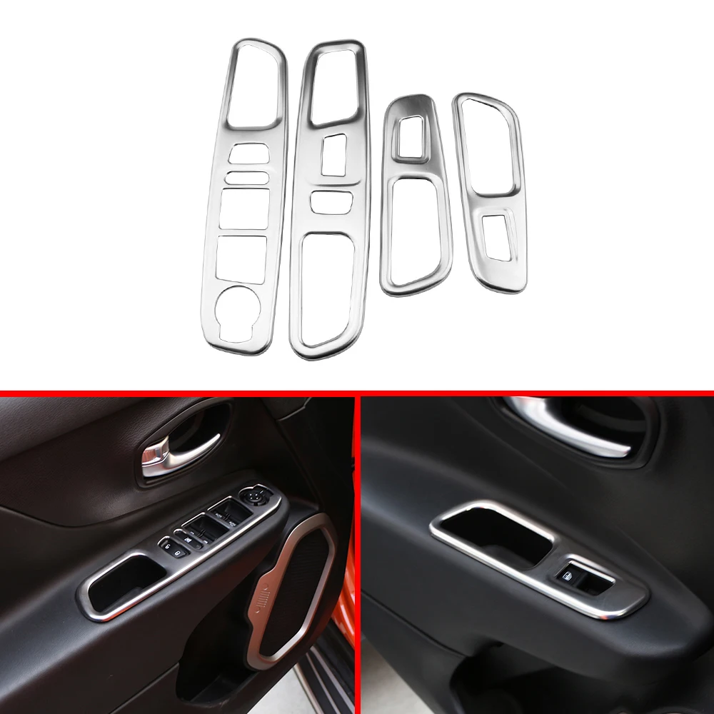 Accessories Fit for Jeep Renegade LHD 2015 - 2018 Car Door Window Switch Cover Lifter Button Trim Decoration Cover Ring Sticker
Accessories Fit for Jeep Renegade LHD 2015 - 2018 Car Door Window Switch Cover Lifter Button Trim Decoration Cover Ring Sticker