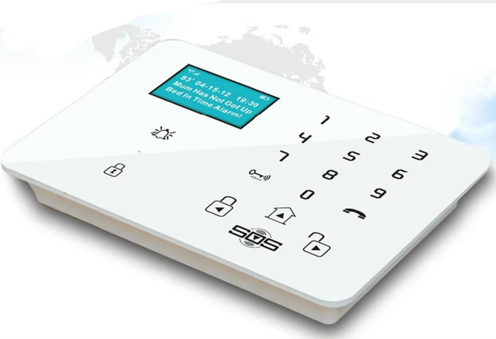 Touch keypad and 12 languages Wireless GSM Home security Alarm System Mobile Remote Control
Touch keypad and 12 languages Wireless GSM Home security Alarm System Mobile Remote Control