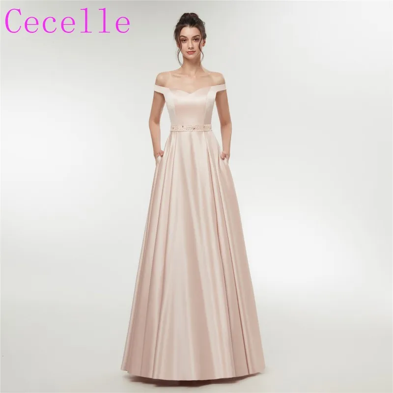 Simple Elegant Champagne A-line Long Formal Evening Dresses 2019 Off the Shoulder Beaded Teens Prom Dress With Pockets in Stock
Simple Elegant Champagne A-line Long Formal Evening Dresses 2019 Off the Shoulder Beaded Teens Prom Dress With Pockets in Stock