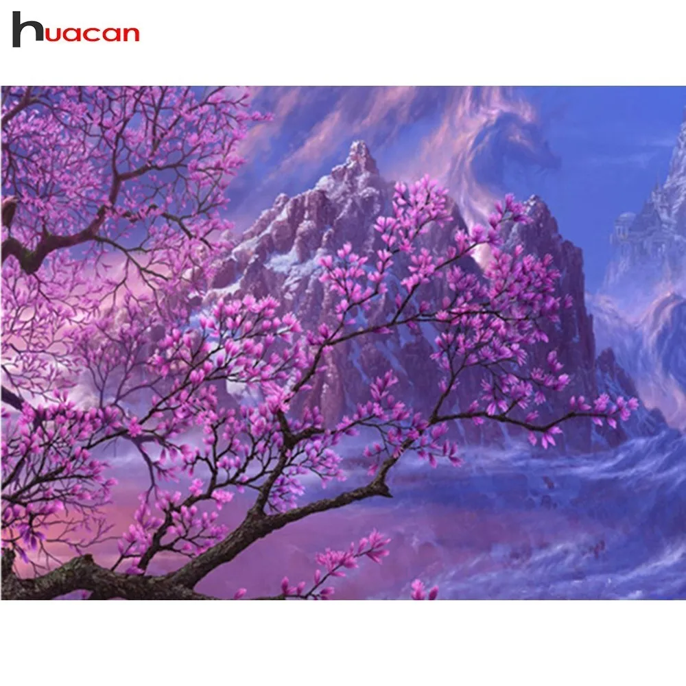HUACAN Diamond Paintings Landscape Diamond Mosaic Flower Tree Full Drill Diamond Embroidery Cross Stitch Picture Of Rhinestones
HUACAN Diamond Paintings Landscape Diamond Mosaic Flower Tree Full Drill Diamond Embroidery Cross Stitch Picture Of Rhinestones