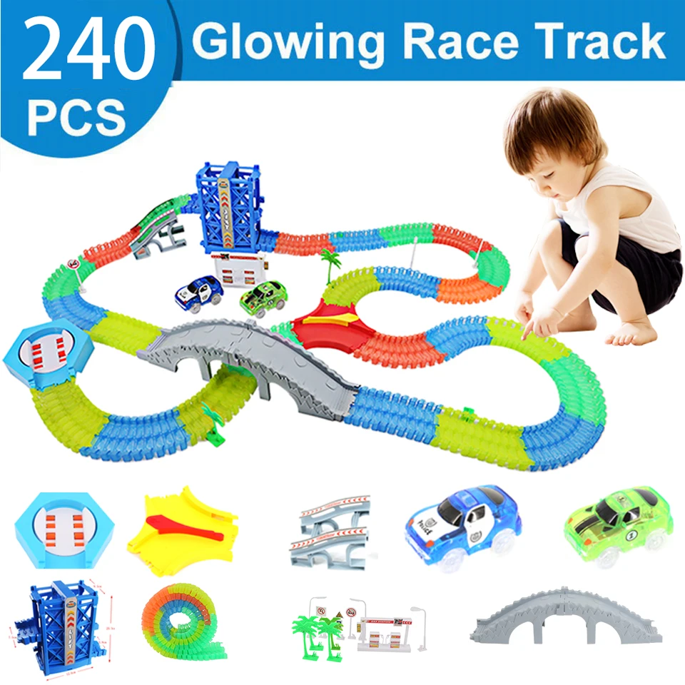 Curved Track Roller Coaster Toy Magical Track Assembly Education Magic Glowing Racing Toy Flash Lifts Children' educational toys
Curved Track Roller Coaster Toy Magical Track Assembly Education Magic Glowing Racing Toy Flash Lifts Children' educational toys