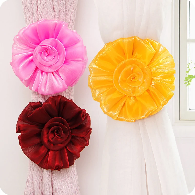 Pactical Rose Flower Tie Holder Drape Decoration Home Decor 5 colors Practical Fashion Window Curtain Tieback Clip-on
Pactical Rose Flower Tie Holder Drape Decoration Home Decor 5 colors Practical Fashion Window Curtain Tieback Clip-on