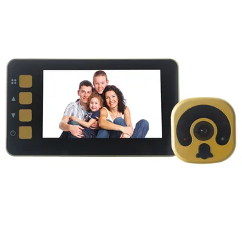 Video Peephole Door Bell Camera 4.3" Color Screen Photo Video Record Video Eye Wired Digital Doorbell Video Door Viewer
Video Peephole Door Bell Camera 4.3" Color Screen Photo Video Record Video Eye Wired Digital Doorbell Video Door Viewer