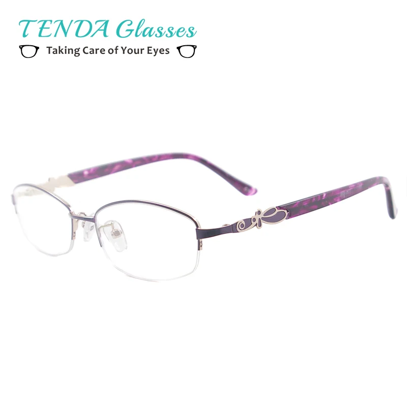 Colourful Eyeglass Frame Women Small Metal Oval Half Rim Spectacles For Multifocal Reading Lenses
Colourful Eyeglass Frame Women Small Metal Oval Half Rim Spectacles For Multifocal Reading Lenses