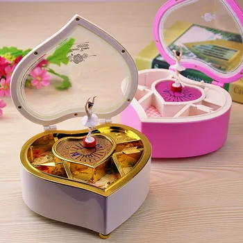 Heart Shape Dancing Ballerina Music Box PLastic Jewellery Box Girls Carousel Hand Crank Music Box Mechanism Gift
Heart Shape Dancing Ballerina Music Box PLastic Jewellery Box Girls Carousel Hand Crank Music Box Mechanism Gift