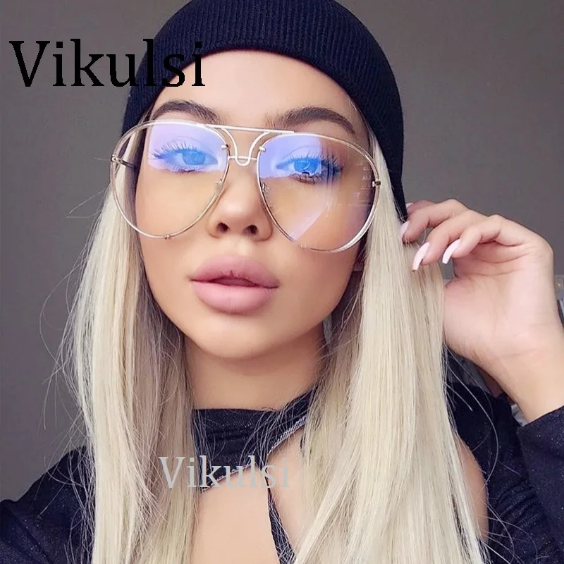 Luxury Rimless Clear Lens Aviation Sunglasses Women Men Brand Designer Big Mirror Pilot Sun Glasses For Driving Oversize Shades
Luxury Rimless Clear Lens Aviation Sunglasses Women Men Brand Designer Big Mirror Pilot Sun Glasses For Driving Oversize Shades