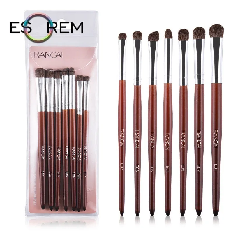 ESOREM 7 Pcs Silm Handle Eye Shadow Makeup Brushes Horse Hair Makeup Brush Soft Highlighter Brush Pincel Maquiagem RC002
ESOREM 7 Pcs Silm Handle Eye Shadow Makeup Brushes Horse Hair Makeup Brush Soft Highlighter Brush Pincel Maquiagem RC002