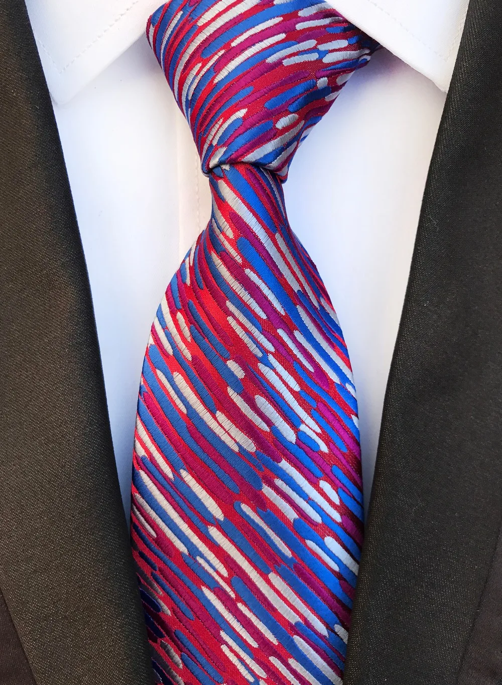 Дизайнерский мужской галстук высокое качество тканые галстуки на шею Звездный