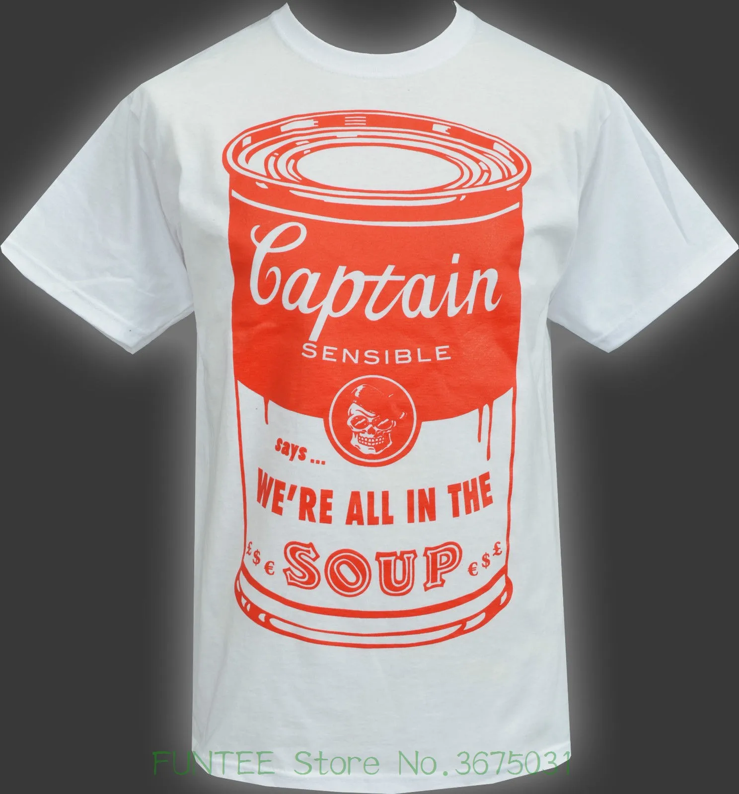 Men T Shirt Novelty O-neck Tops Mens White T-shirt Captain Sensible The Damned Official Soup Pop Art Punk S - 5xl
Men T Shirt Novelty O-neck Tops Mens White T-shirt Captain Sensible The Damned Official Soup Pop Art Punk S - 5xl