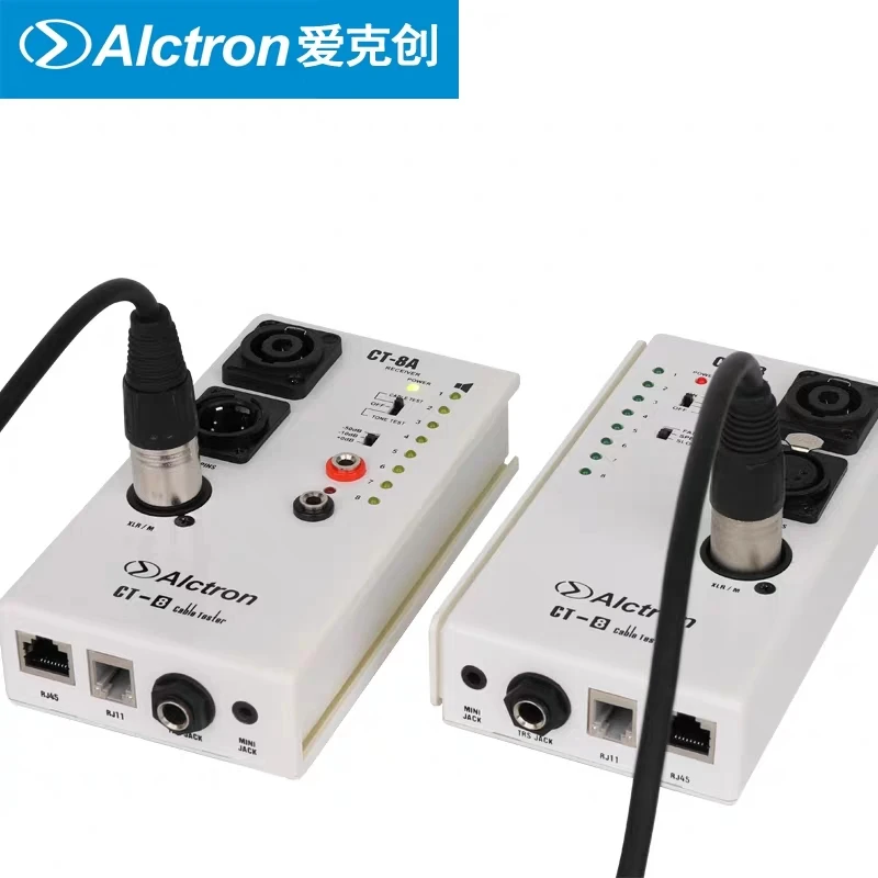 Alctron CT-8 multi-purpose audio cable tester, test for diversity cable if they are in good conduction or not
Alctron CT-8 multi-purpose audio cable tester, test for diversity cable if they are in good conduction or not