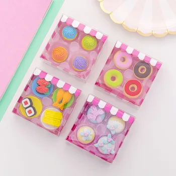 4Pcs/Set Kawaii Cake Sushi Pencil Erasers For Office School Creative Stationery Supplies Kawaii Kid Writing Drawing Student Gift
4Pcs/Set Kawaii Cake Sushi Pencil Erasers For Office School Creative Stationery Supplies Kawaii Kid Writing Drawing Student Gift