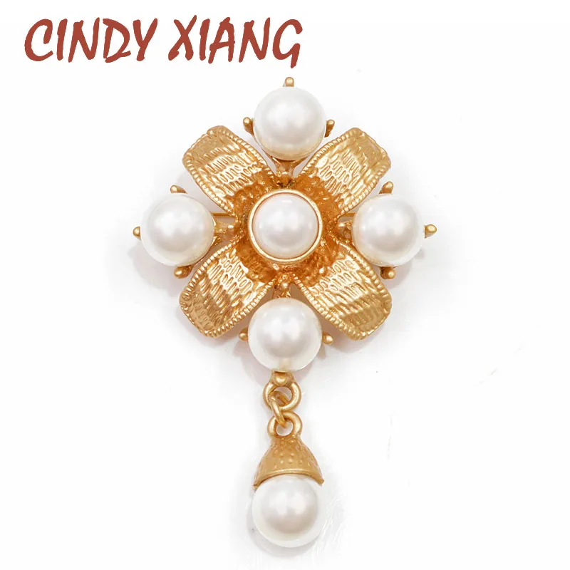 CINDY XIANG Gold Color Metal Cross Brooch Pearl Pins Baroque Style Vintage Fashion Jewelry Antique Elegant Accessories Good Gift
CINDY XIANG Gold Color Metal Cross Brooch Pearl Pins Baroque Style Vintage Fashion Jewelry Antique Elegant Accessories Good Gift