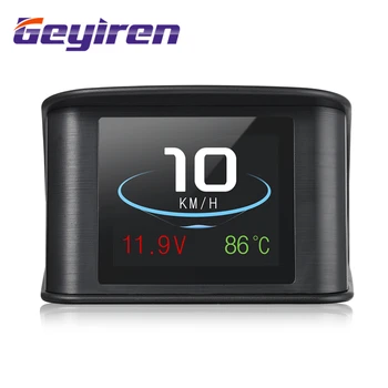 Geyiren P10 Car HUD 2.2" LCD Display OBD2 Car Computer Speedometer Voltage Fuel Consumption Temperature Gauge Safety Alarm Monit
Geyiren P10 Car HUD 2.2" LCD Display OBD2 Car Computer Speedometer Voltage Fuel Consumption Temperature Gauge Safety Alarm Monit