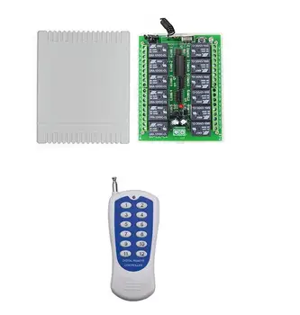 DC12V Integrated Circuits Part 12V 10A 12 Channel Receiver Wireless Relay RF Remote Control Switch DIY Module light led openers
DC12V Integrated Circuits Part 12V 10A 12 Channel Receiver Wireless Relay RF Remote Control Switch DIY Module light led openers