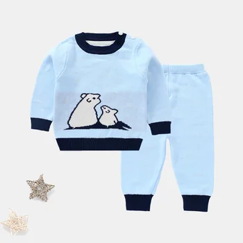 Infant Winter Warm Clothing Sets Girls Boys Bear Cartoon Print Clothes Suits Toddler Knitted Sweater+Pants 2Pcs Sets AA52198
Infant Winter Warm Clothing Sets Girls Boys Bear Cartoon Print Clothes Suits Toddler Knitted Sweater+Pants 2Pcs Sets AA52198