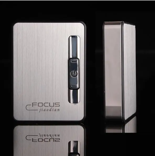 FOCUS cigarette box with USB USB Electronic Lighter Rechargeable Cigarette Lighter case Windproof Smoking Gadgets For man
FOCUS cigarette box with USB USB Electronic Lighter Rechargeable Cigarette Lighter case Windproof Smoking Gadgets For man