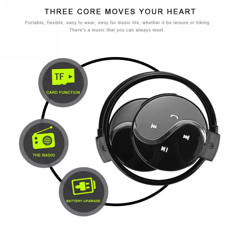 headset Earphone Mini603 Wireless Bluetooth Sport Headsets With Micro Support TF Card Slot+FM Radio Headphone | Электроника