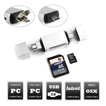 Basix USB Type C Hub USB/Type C/Micro USB to Micro SD TF Card Reader Multi OTG Hub for Macbook Android Phone PC Laptop USB-C HUB
Basix USB Type C Hub USB/Type C/Micro USB to Micro SD TF Card Reader Multi OTG Hub for Macbook Android Phone PC Laptop USB-C HUB