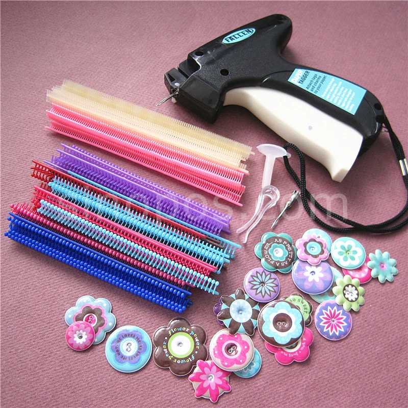 Scrapbooking Paper Tagger Mega Kit 03, tag attacher tool +1700 ball point tails +24 buffy flower buttons, paperwork tagging gun
Scrapbooking Paper Tagger Mega Kit 03, tag attacher tool +1700 ball point tails +24 buffy flower buttons, paperwork tagging gun