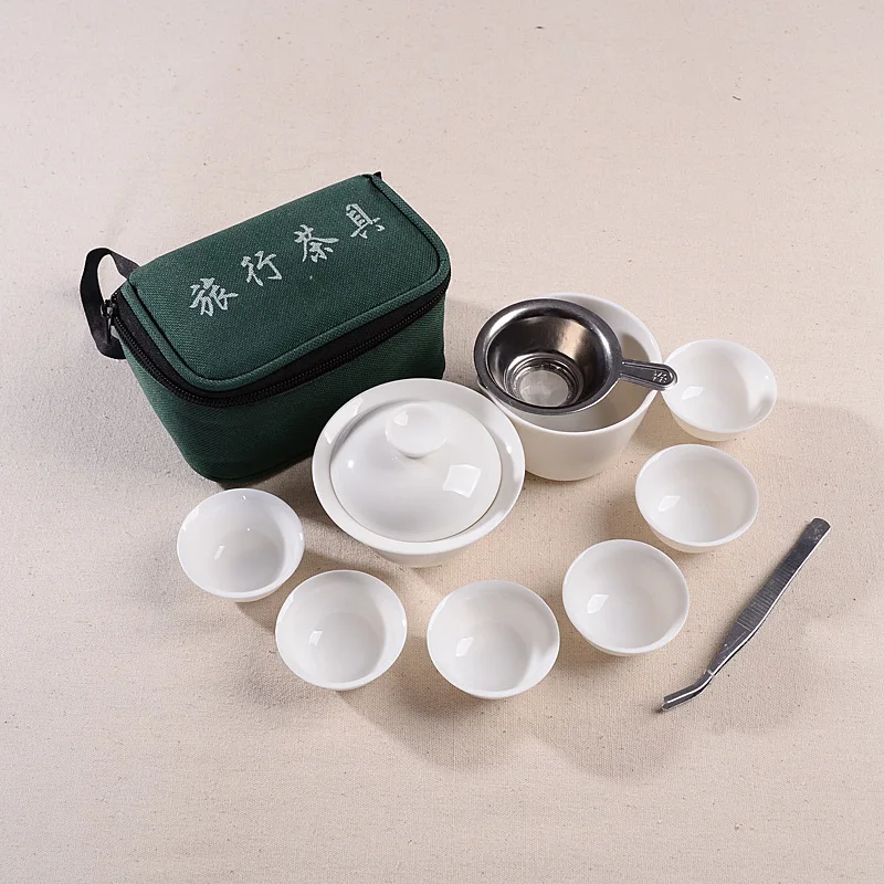 11 pcs Set Chinese Travel Kung Fu Tea Set Ceramic Portable Teacup Porcelain Service Gaiwan Tea Cups Mug of Tea Ceremony Teapot
11 pcs Set Chinese Travel Kung Fu Tea Set Ceramic Portable Teacup Porcelain Service Gaiwan Tea Cups Mug of Tea Ceremony Teapot