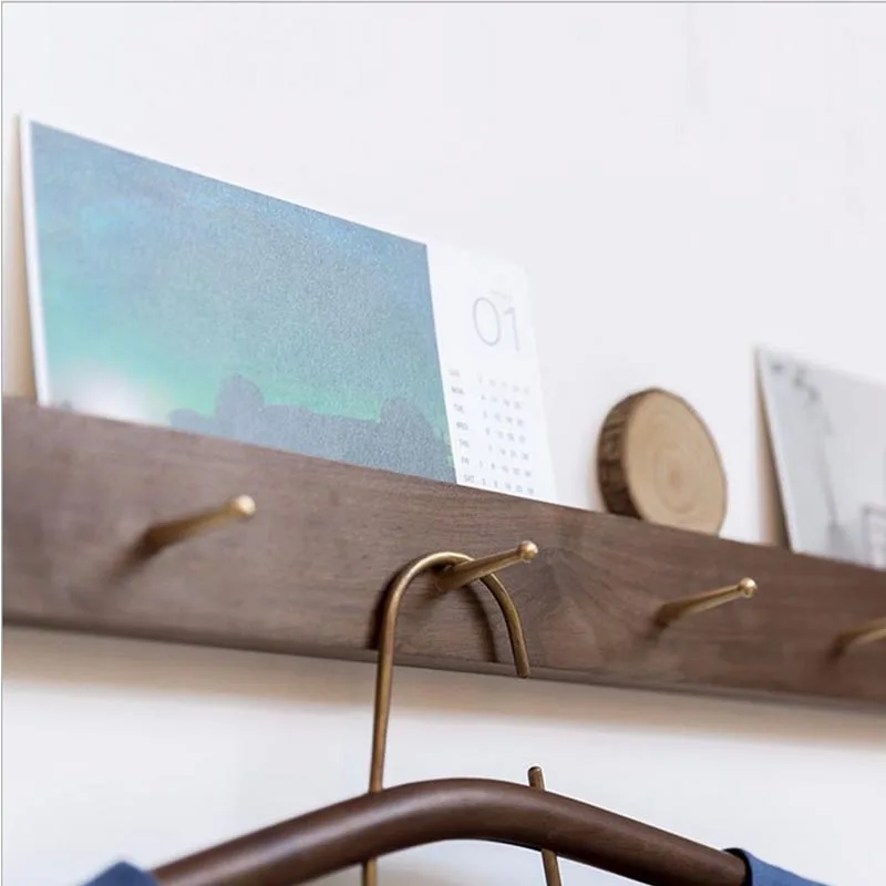 Nordic Coat Rack Brass Wood Wall-mount Hanger Clothes Hook Towel DIY Copper Bathroom Home Organizer
Nordic Coat Rack Brass Wood Wall-mount Hanger Clothes Hook Towel DIY Copper Bathroom Home Organizer