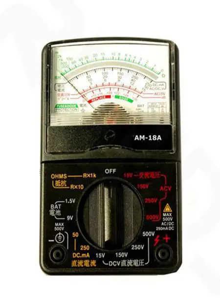 ANALOG MULTIMETER AM-18A (TAR502((Mini handheld Analog Multimeter ,it's suitable for family use)
ANALOG MULTIMETER AM-18A (TAR502((Mini handheld Analog Multimeter ,it's suitable for family use)