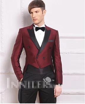 Burgundy Satin Tailcoat Men's Dinner Party Prom Suits Groom Tailcoat Groomsmen Wedding Blazer Suits (Jacket+Pants+Tie) NO:221
Burgundy Satin Tailcoat Men's Dinner Party Prom Suits Groom Tailcoat Groomsmen Wedding Blazer Suits (Jacket+Pants+Tie) NO:221