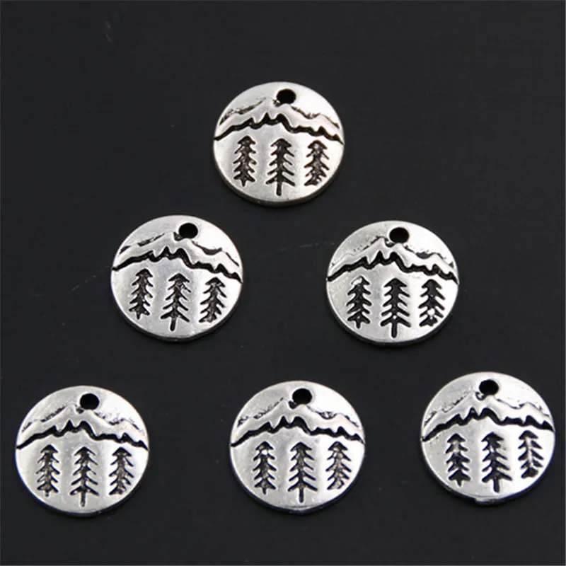 50pcs Pine Tree Charm Under The Mountain Charms Pendant Camping Jewelry Outdoor Gifts For Woman Man Unisex A309
50pcs Pine Tree Charm Under The Mountain Charms Pendant Camping Jewelry Outdoor Gifts For Woman Man Unisex A309