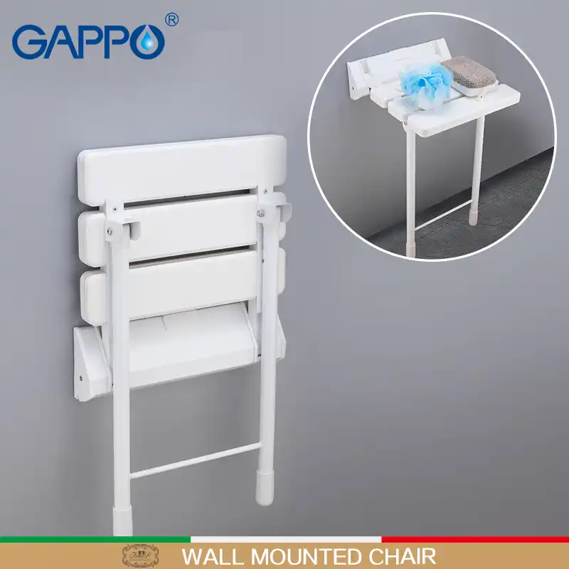 Gappo Wall Mounted Shower Seats Folding Shower Seat Chair Bench