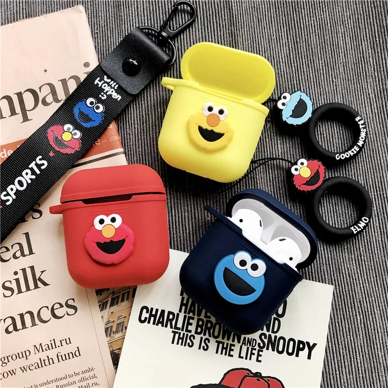 Cute Cartoon Sesame Street ELMO cookie DIY Silicone Case for Apple Airpods Bluetooth Earphone Case Protective Cover Decoration
Cute Cartoon Sesame Street ELMO cookie DIY Silicone Case for Apple Airpods Bluetooth Earphone Case Protective Cover Decoration