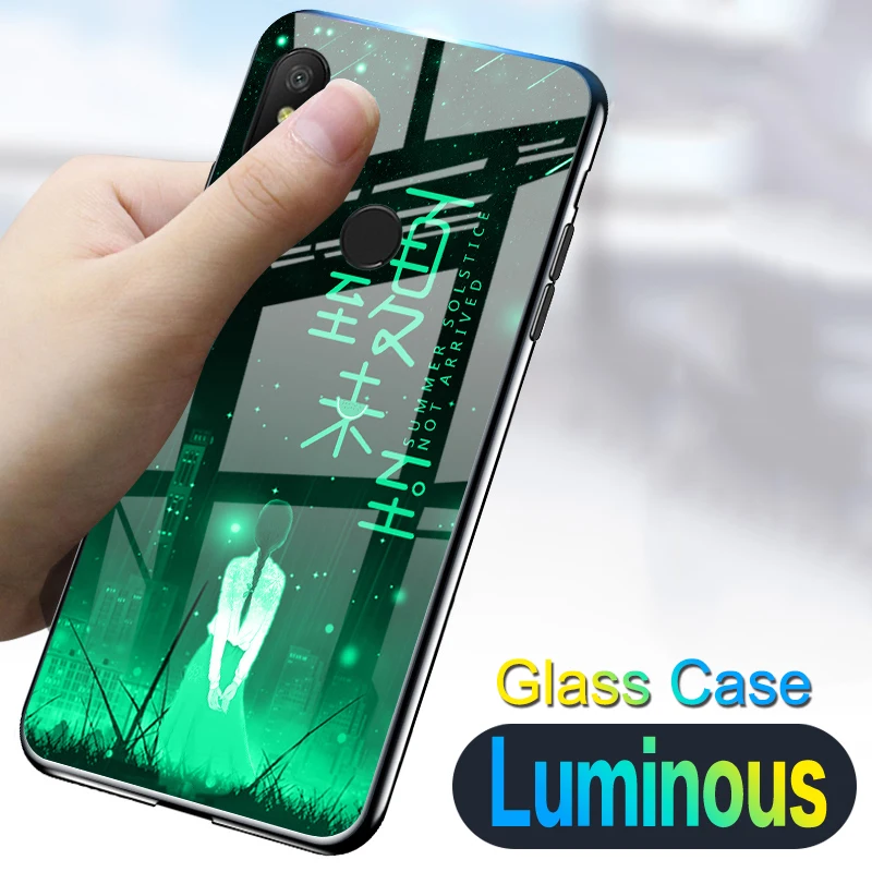 Luminous Tempered Glass Case For Xiaomi Redmi Note 5 Pro / S2 Luxury Silicone Shine Case For Redmi Note 6 7 Pro Back Cover
Luminous Tempered Glass Case For Xiaomi Redmi Note 5 Pro / S2 Luxury Silicone Shine Case For Redmi Note 6 7 Pro Back Cover